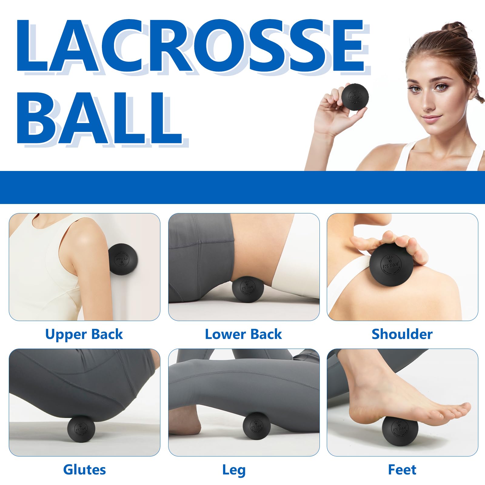 Lot De 5 Balles De Massage Cacahuète Et Rouleaux Mousse – Creux, Points Déclencheurs, Pour Tissus Profonds, Récupération Et Échauffement
