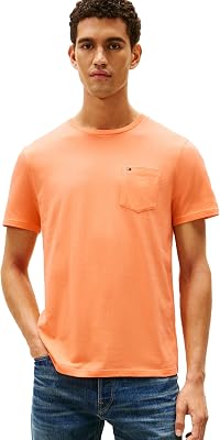 Tommy Hilfiger Men's Essential Short Sleeve Cotton Crewneck Pocket T-Shirt