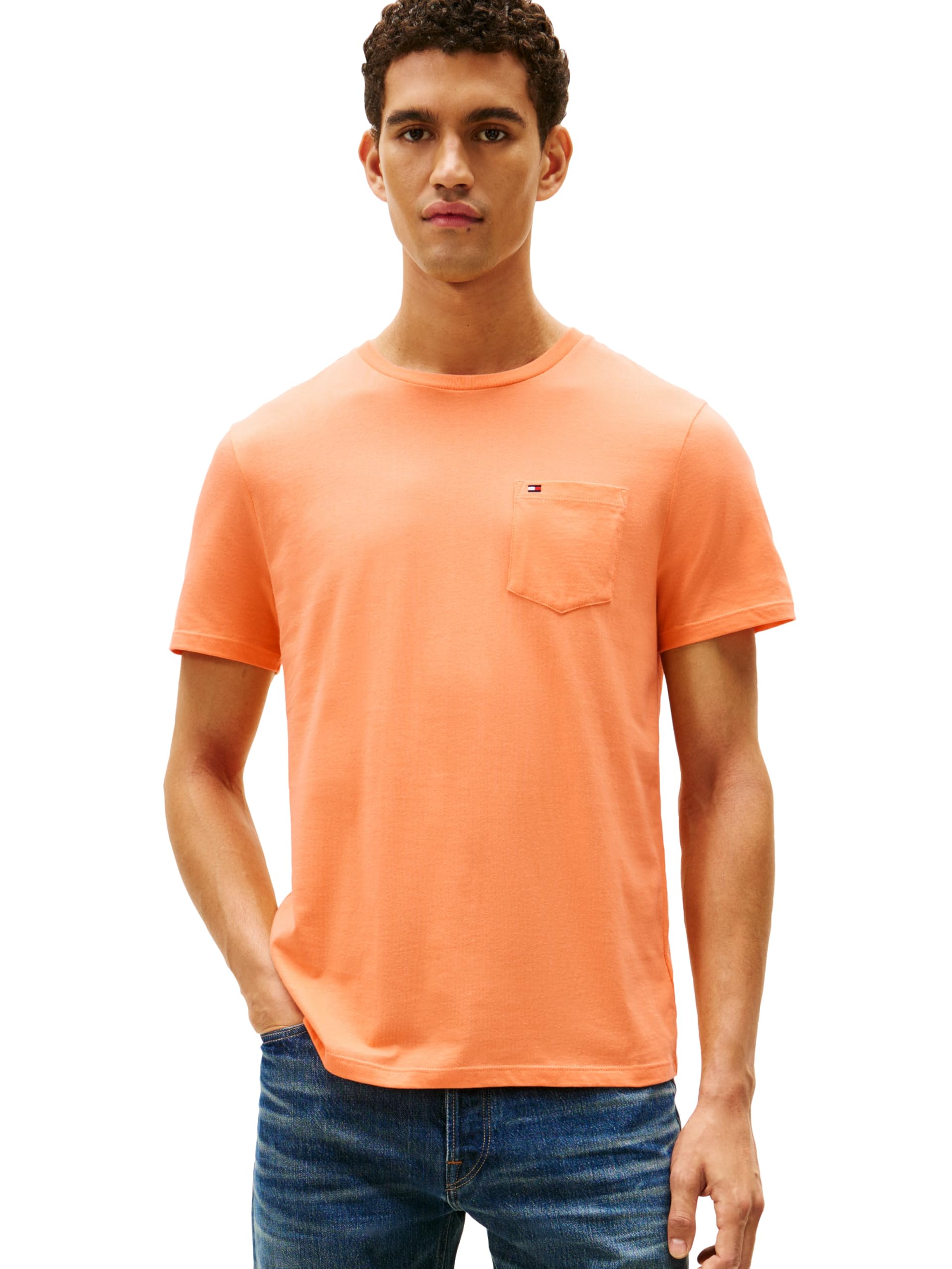 Men's Essential Short Sleeve Cotton Crewneck Pocket T-Shirt