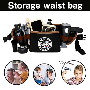 Ensemble Salon De Beauté 10 Pièces Pour Enfants - Jeu De Rôle Coiffeur - Fille Garçon 3+ Ans