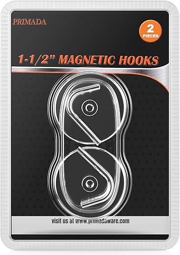 Miniatura 3 de Extra-Strong Set Magnetic Hooks, 2pc, Chrome, 2 Count