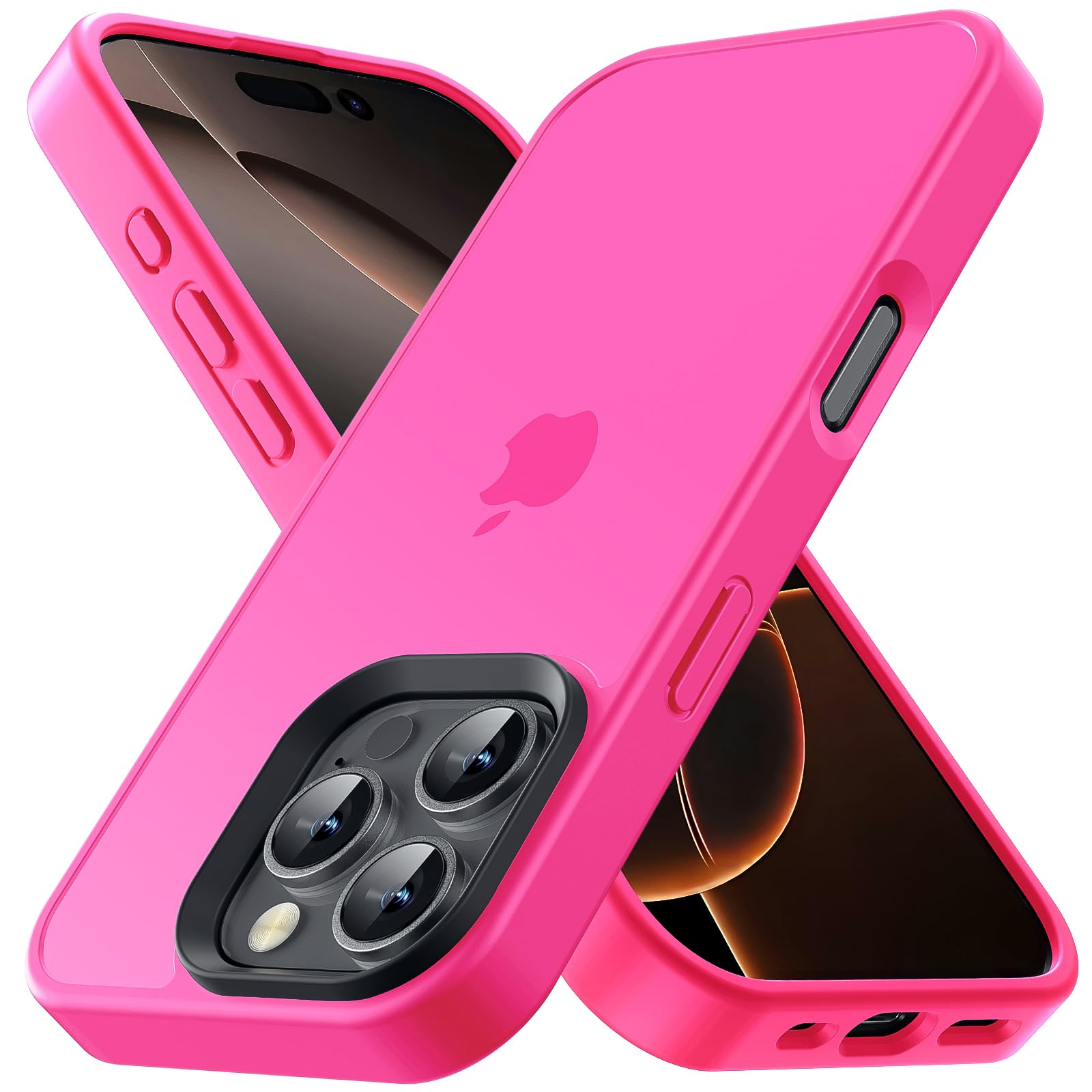 Yriklso for iPhone 16 Pro Phone Case, Shockproof for iPhone 16 Pro Case, Military Grade Drop Protection, Protective Hard Back Slim Translucent Case