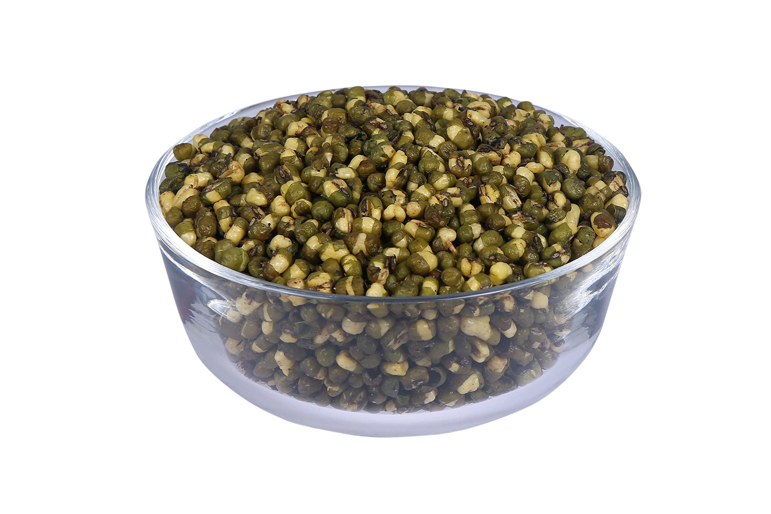 P P Foods Roasted Moong Sprouted/Green Moong (1000 gram) 1 KG Non-Fried Baked Moong/Non Fried Moong/Palm Oil Free