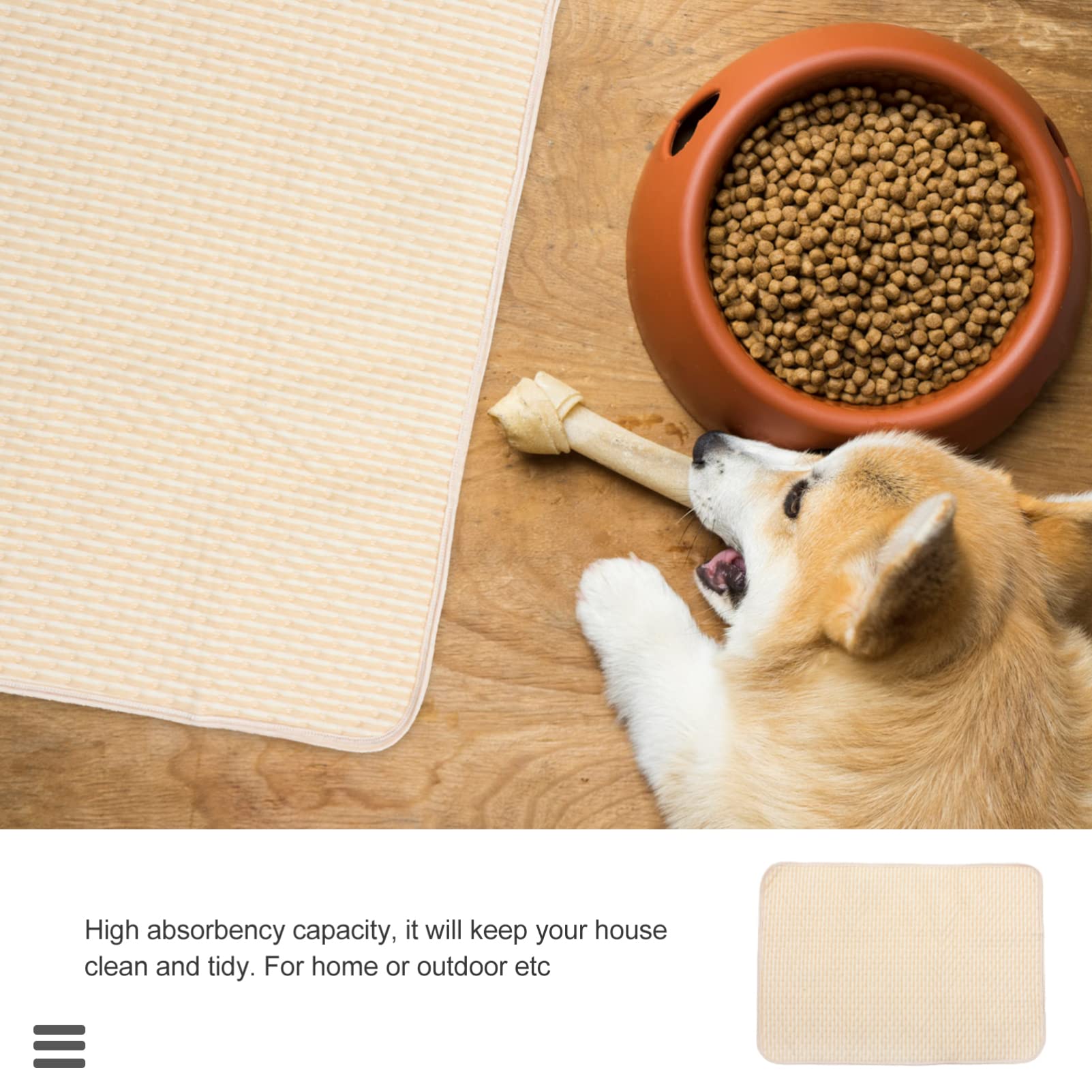 Tappetino per Cani Lavabile Riutilizzabile 2 Pezzi Cotone | Cani e Piccoli Animali, Assorbimento Elevato e Anti-perdita, Uso in Gabbia o Viaggio