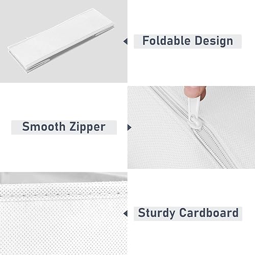 Miniatura 5 de DIMJ Organizador de cajones de ropa  Paquete de 20 contenedores organizadores de cajones de armario para almacenamiento de ropa de bebé, organizador