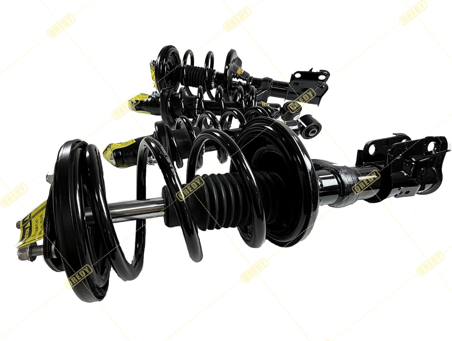 OREDY Front & Rear Struts w/Coil Springs for Honda CR-V 2002 2003 2004 2005 2006 CRV Complete Shock Absorbers Assembly - 172143 172144 171380R 171380L (4PCs)