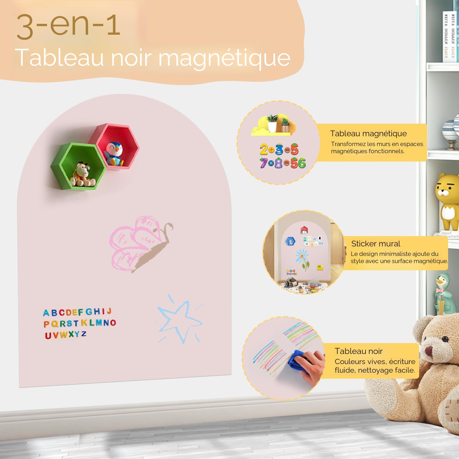 Kassa Grand Tableau Noir Autocollant Ural En Rouleau De Papier – 43,9