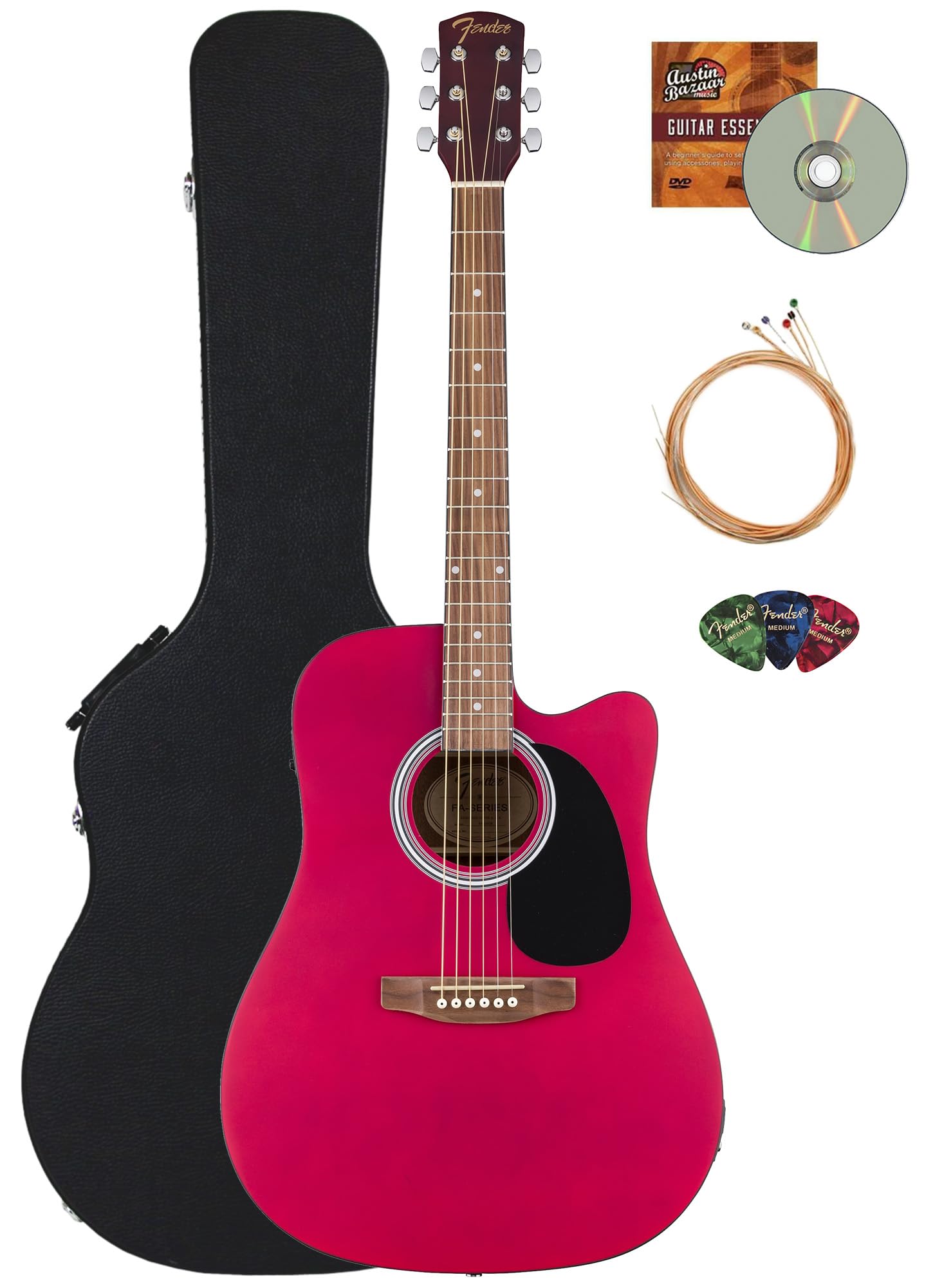 Amazon.com: Fender FA Series Dreadnought Acoustic-Electric Guitar
