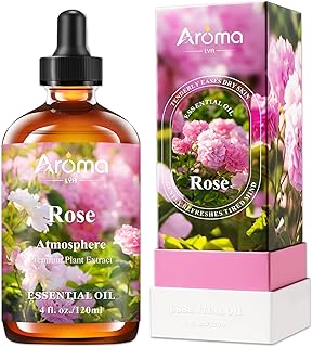 Rose Essential Oil Gift Package 4 Fl Oz - 100% Pure and Natural - Essential Oils for Skin - Gifts for Women