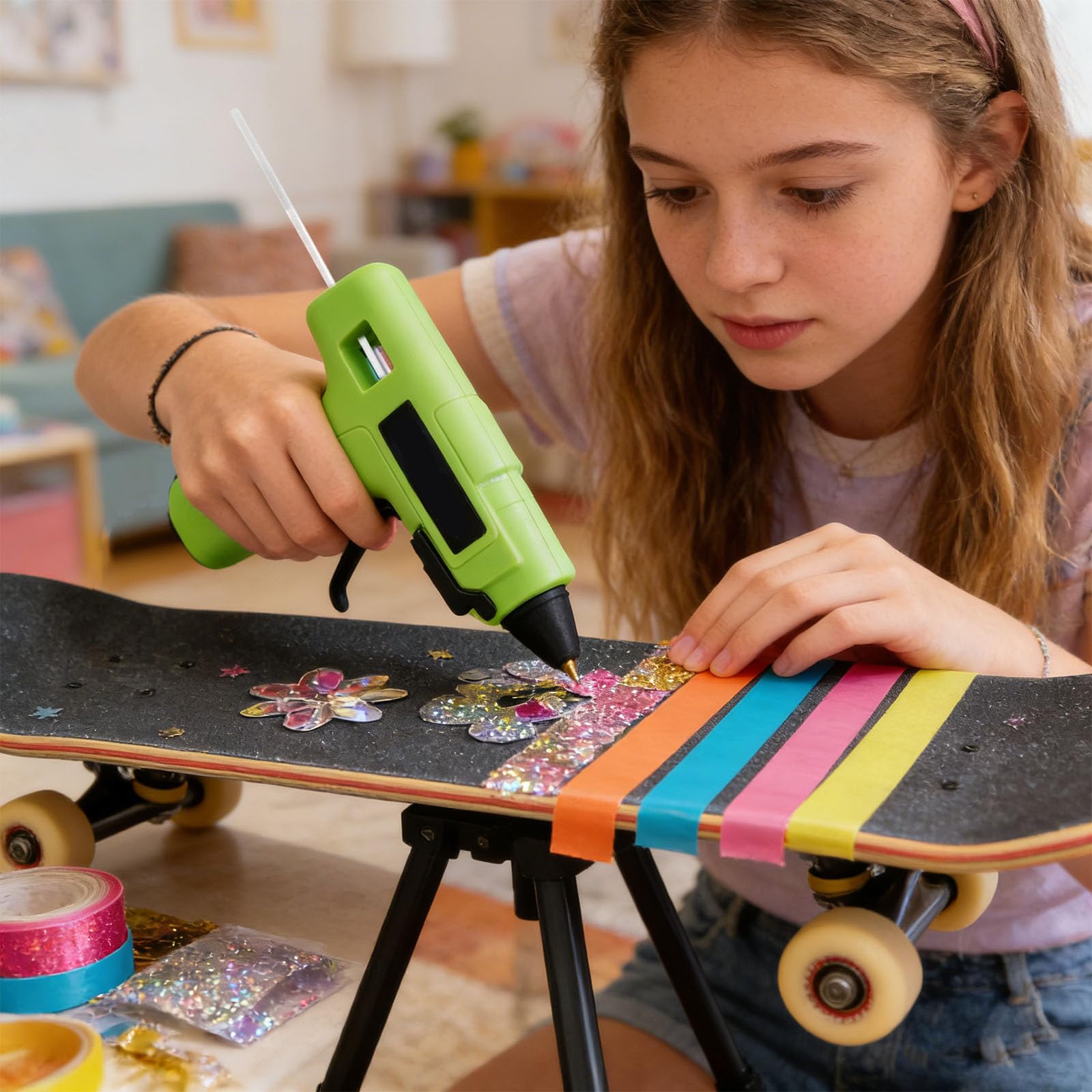Set di 20 adesivi per riscaldamento rapido, multiuso, strumento adesivo a caldo, per attività educative, caldo, trasportabile