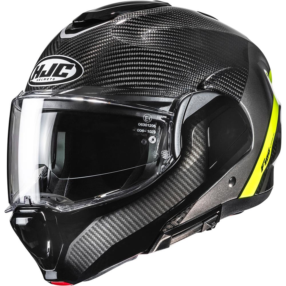 HJC, Casco Moto Modulare F100 CARBON STAN MC3H, XS