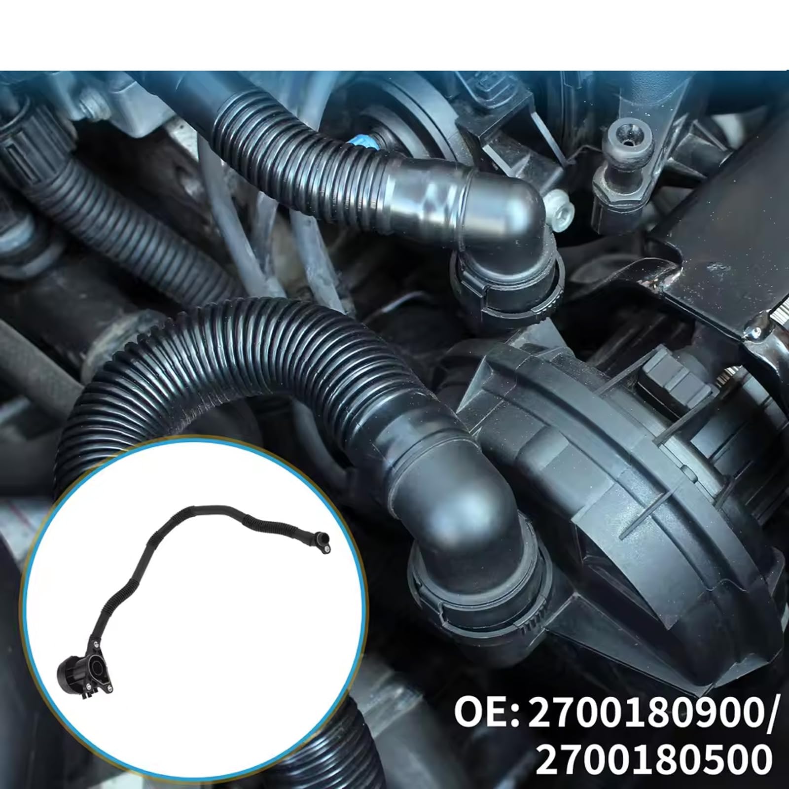 De llenado de Aceite de Motor con Manguera Flexible para B250 W246 B200 CLA220 GLA250 2700180900 A2700180900 A270010001 270010001 de Aceite de Temperatura