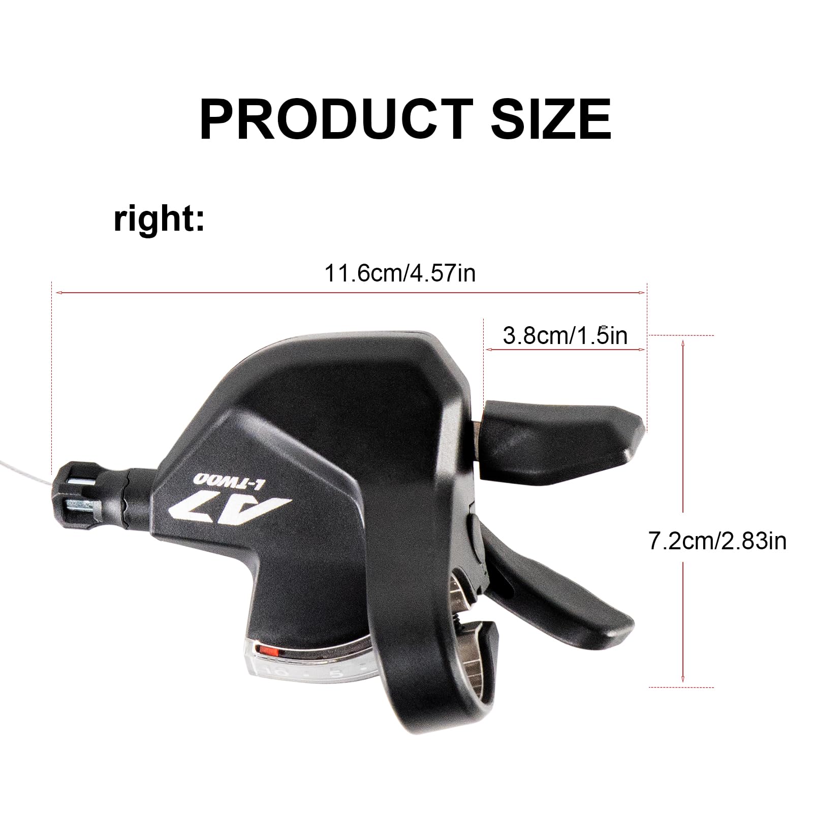 Chooee Palanca de cambio de bicicleta 3x10 velocidad para Shimano/Sram, palanca de cambio de bicicleta de montaña para MTB