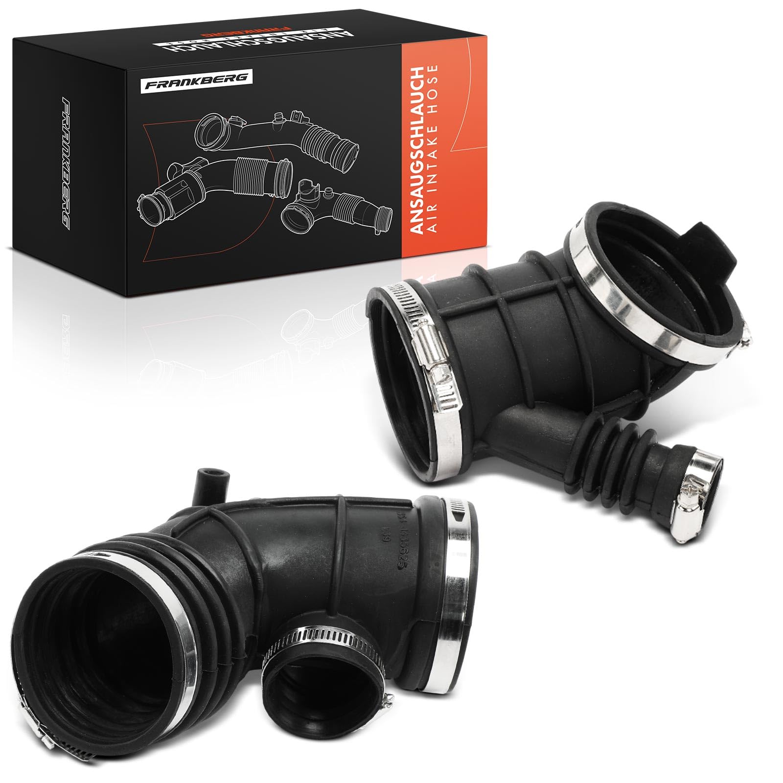 Frankberg Air Intake Hose Air Intake Pipe Compatible with 5 Series E39 520i 523i 525i 528i 7 Series E38 728i, iL 2.0L-2.8L Petrol 1996-2004 13541435625