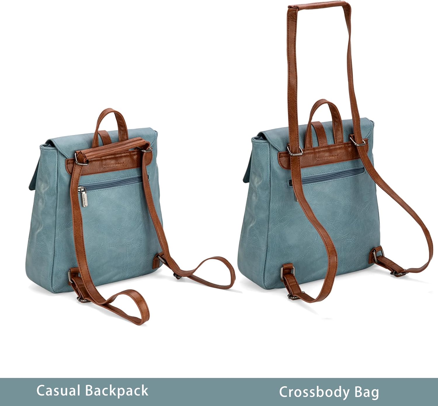 Montana West Small Casual Daypack Backpack Purse for Women Convertible Crossbody Bag for Travel Work - Image 4