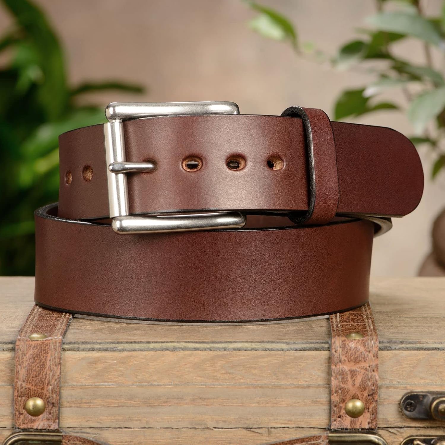 The Eastwood Mens Leather Belt for Casual, Dress