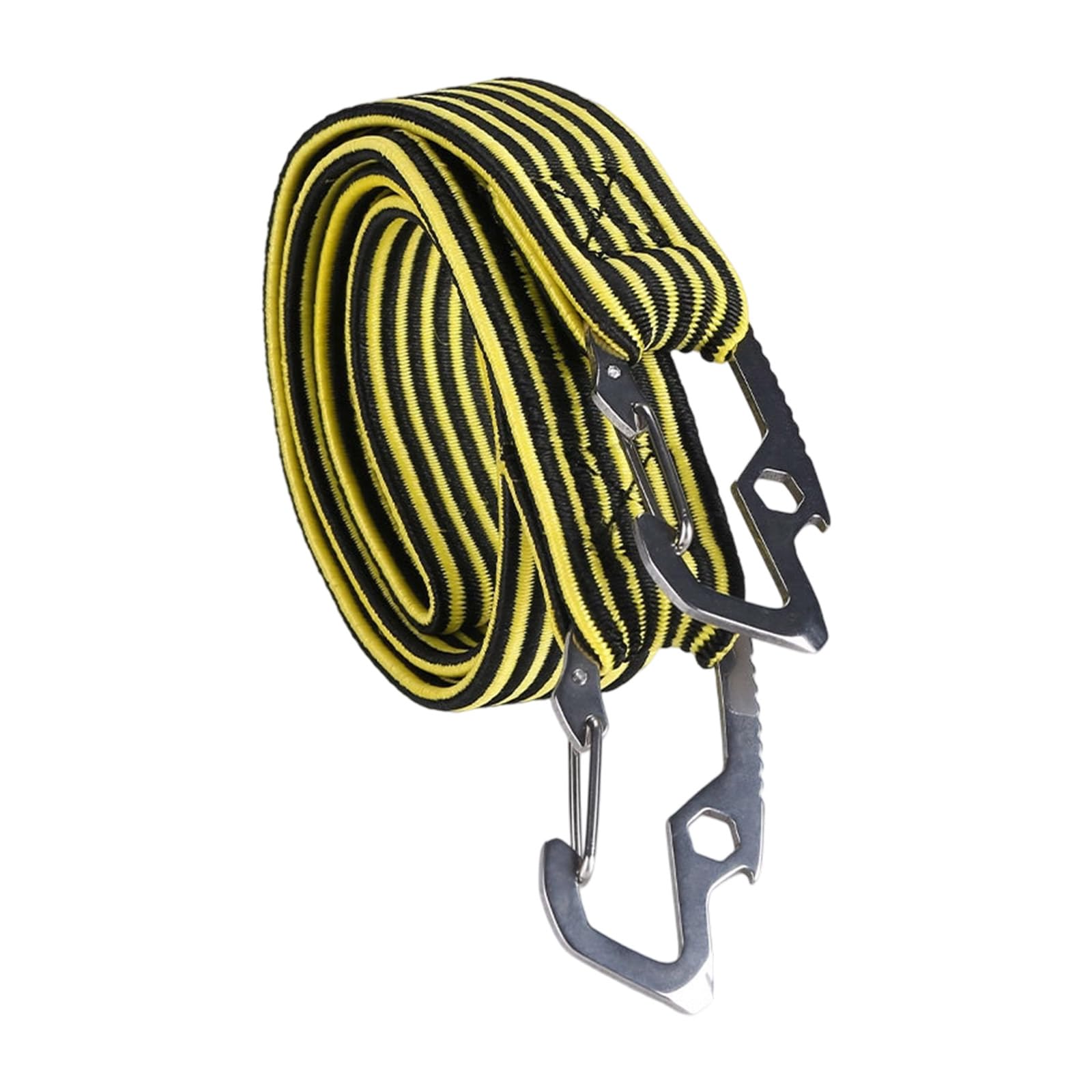 Antislip Flat Elastic Rope Stretch Car Luggage Cord Elastic Bungees Cord With Hook Heavy Duty Luggage Bungee Strap