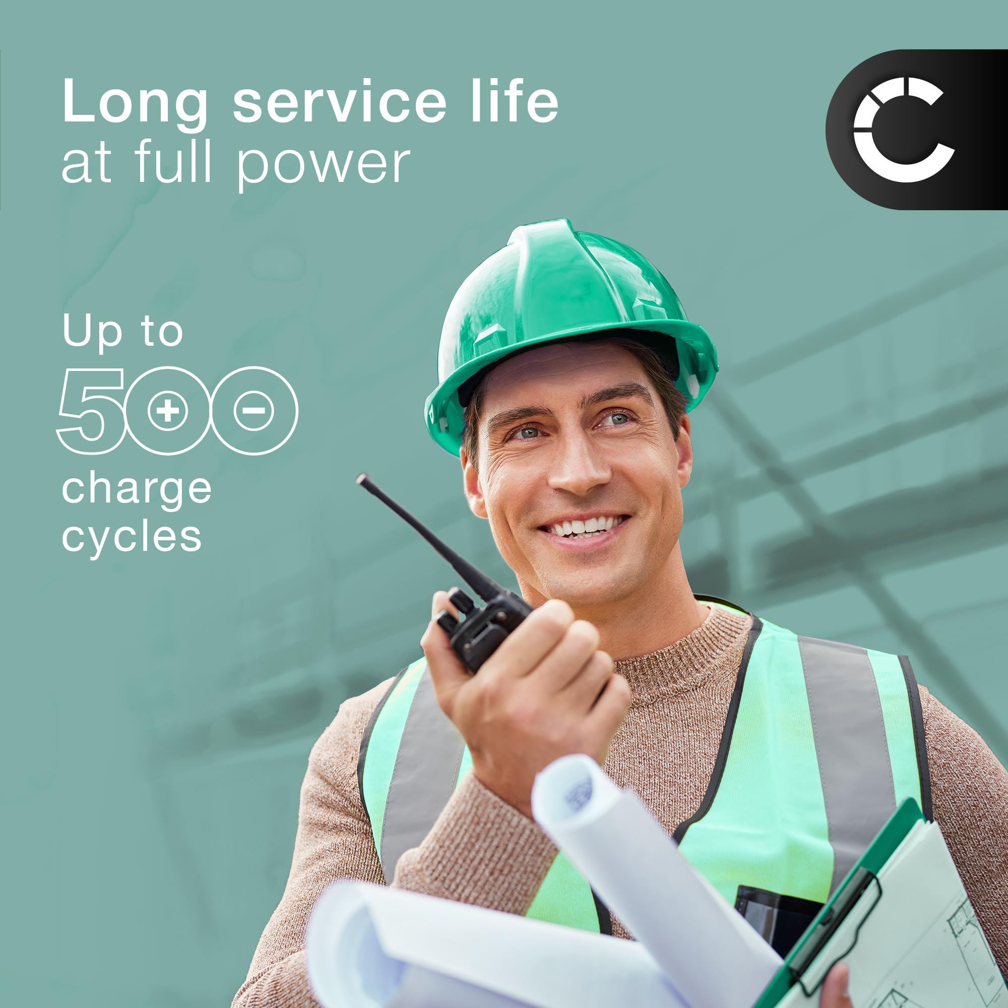 CELLONIC 1x Akku kompatibel mit Motorola R7, R7A, PMNN4407 | 1x, (5000mAh-7.4V-Lithium-Ionen), Funkgerät Akku, für Motorola PMNN4808A, R7A, PMNN4407A, PMNN4807, PMNN4808, PMNN4810A