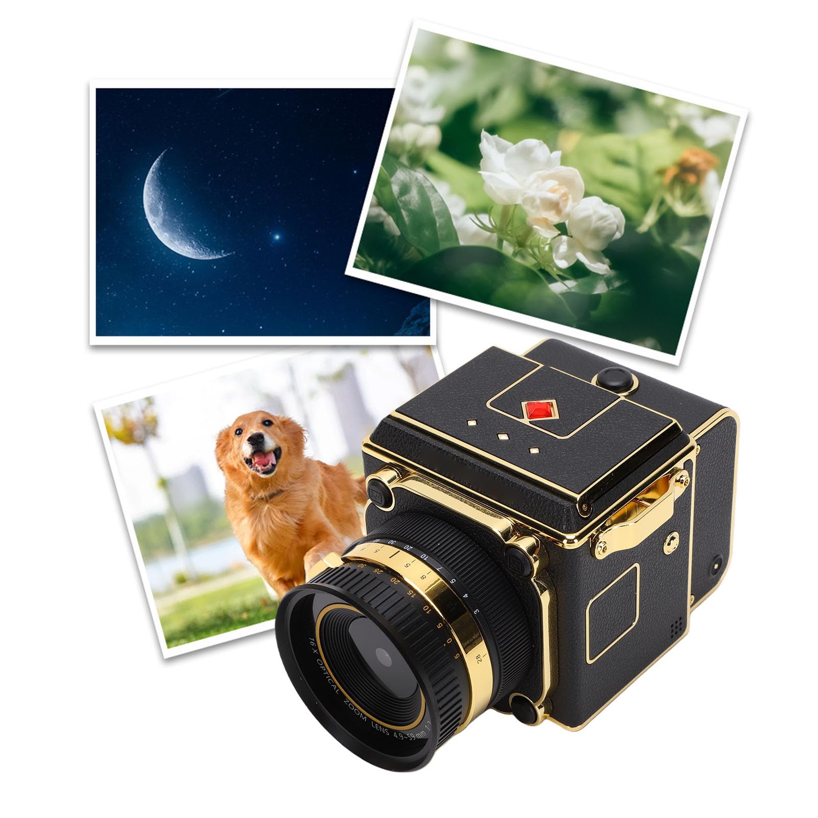 Amazon | メイドイドウ ヴィンテージデジタルカメラ、2.7K 12MP レトロ