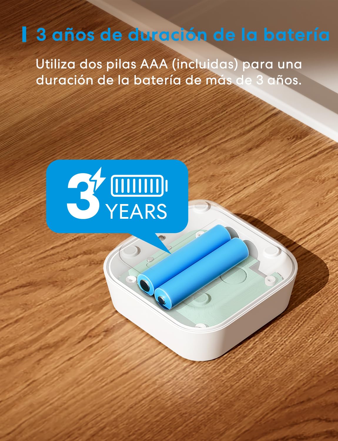 Meross Matter Detector de Agua Inteligente HUB MSH450 Incluida, 100 dB | Detector de Fugas de Agua, desviación de 0,3 mm, para cocinas, baños, sótanos, Compatible con Apple Home, Alexa y Google