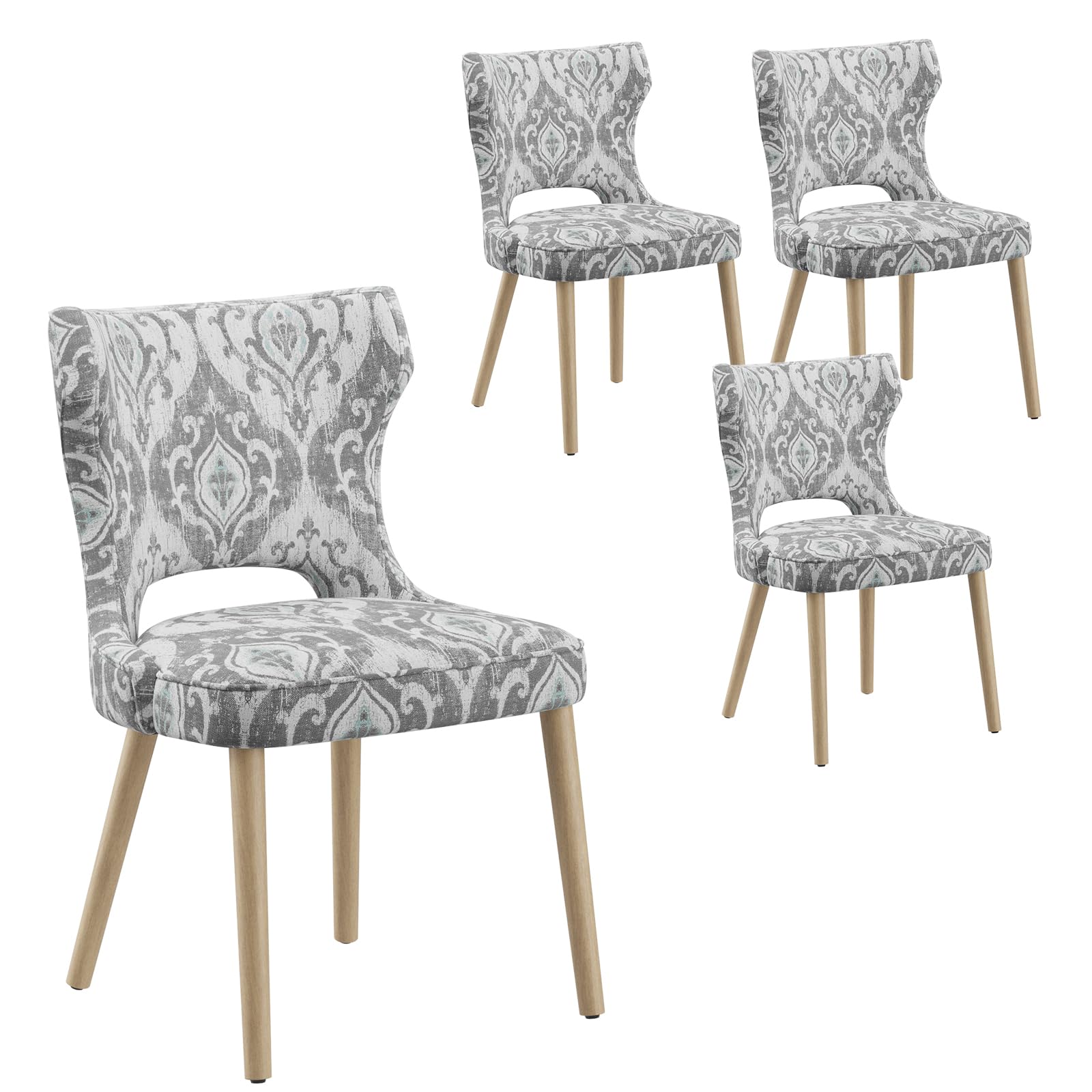 COLAMY Esszimmerstühle 4er Set – Gepolsterte Küchenstühle mit Rückenlehne, Ideal für Esszimmer, Küche & Restaurant, Jacq