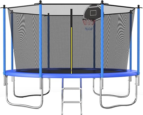 Miniatura 34 de Tranpoline - Tranpoline para exteriores de 16 pies, 14 pies, 12 pies, 10 pies, para niños y adultos, capacidad de peso de tranpoline de 300 a 1000