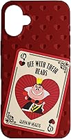 Vista 23 de iPhone 16 Disney Villains The Queen of Hearts Off With Their Heads - Carcasa roja
