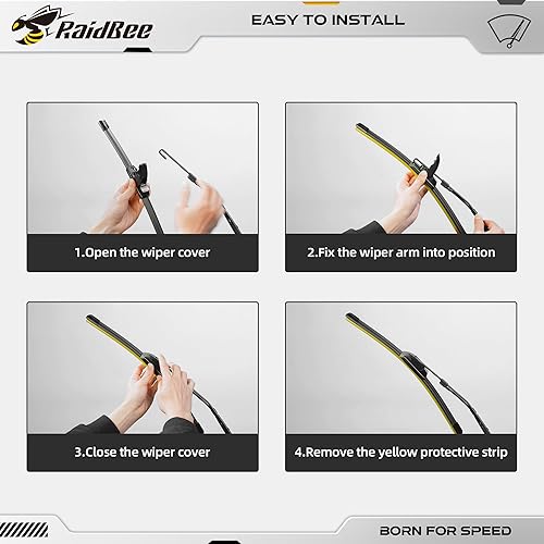 Miniatura 5 de Escobillas de limpiaparabrisas de 28 pulgadas + 14 pulgadas de repuesto automotriz para Honda Fit 2009  Elantra 2011  Elantra GT 2013-2017Toyota