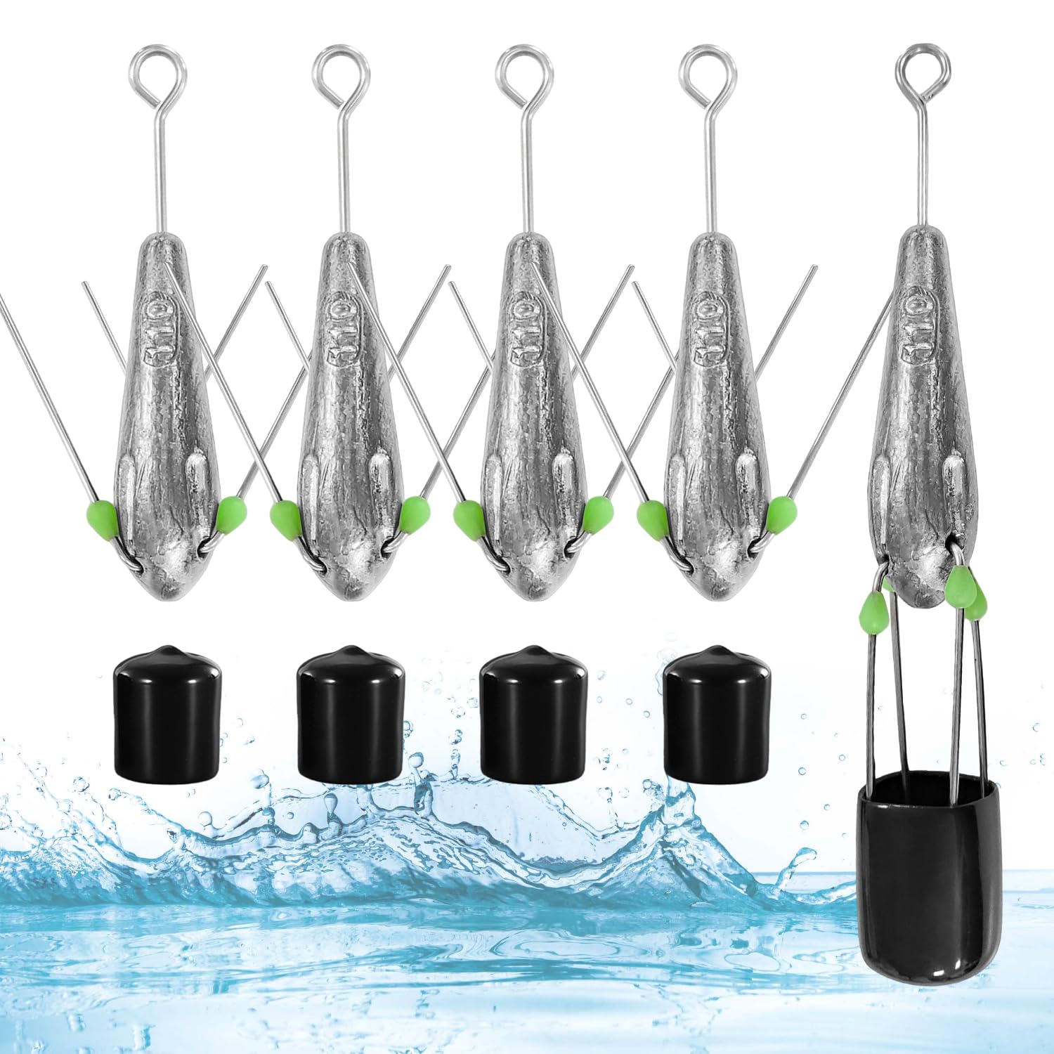 Plombs De Pêche Scotchman J.T. - 5oz Et 6oz - Lot De 4 Pour Haute Mer - Neuf