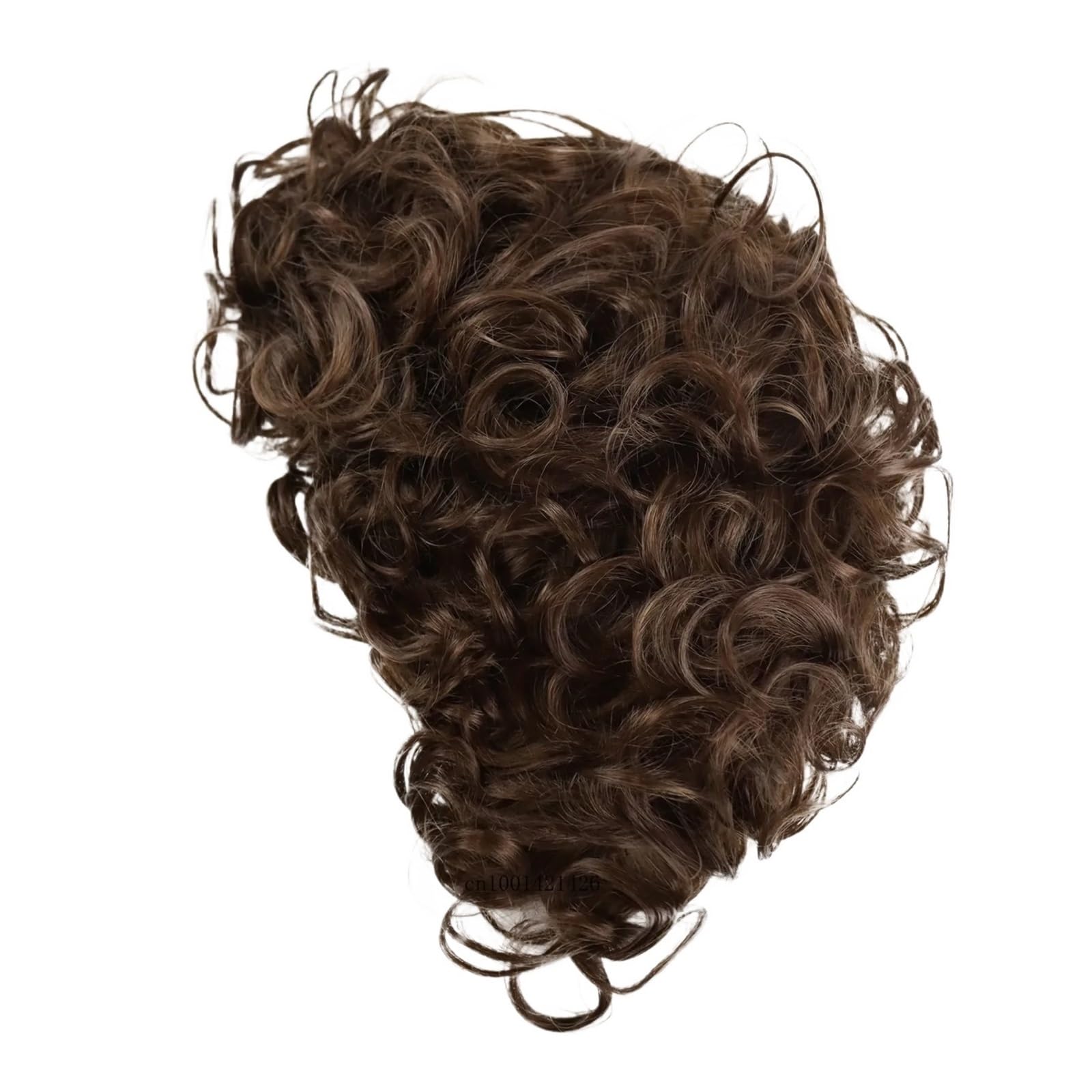 1 szt. Czarna peruka z kręconymi włosami dla kobiet Krótkie brązowe peruki syntetyczne Damskie fryzury Casual Style Zamiennik Afro loki Natural Mommy Soft