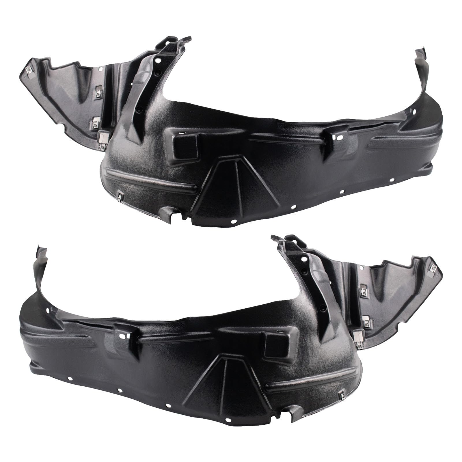 TRQ Front Inner Fender Liner Set Compatible with 2012 Honda Ridgeline HO1248156 HO1249125
