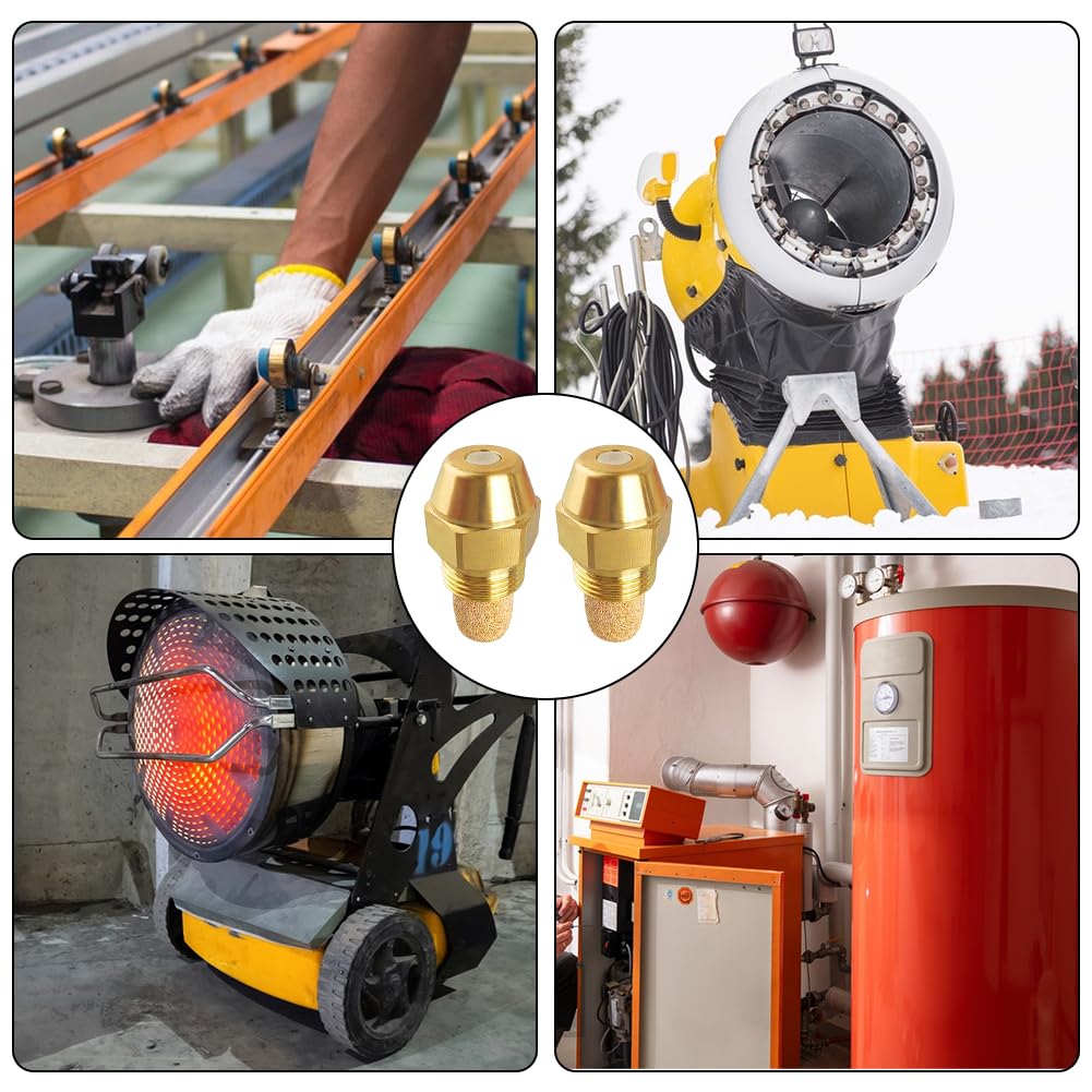 2 ugelli a cono pieno Angolo 60 gradi 1,75 USgal/h 6,55kg/h Ugello per bruciatore a gasolio Ugello a cono pieno Bruciatore per caldaia Iniettori diesel Ugello Metanolo Diesel
