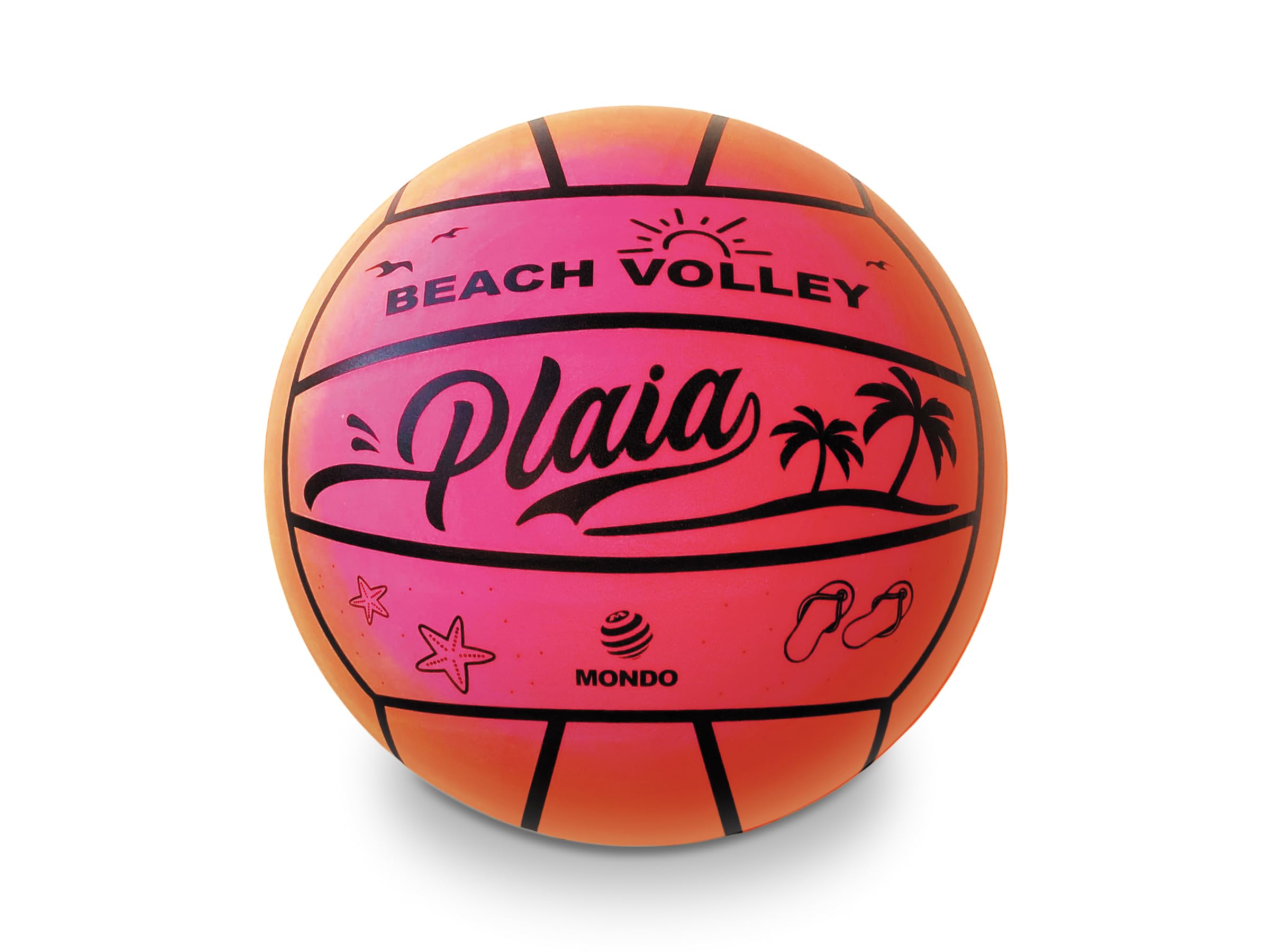 Mondo Toys - Beach Volleyball - 210 g PVC Diameter 216 - Inflated - 02035, Multi-coloured