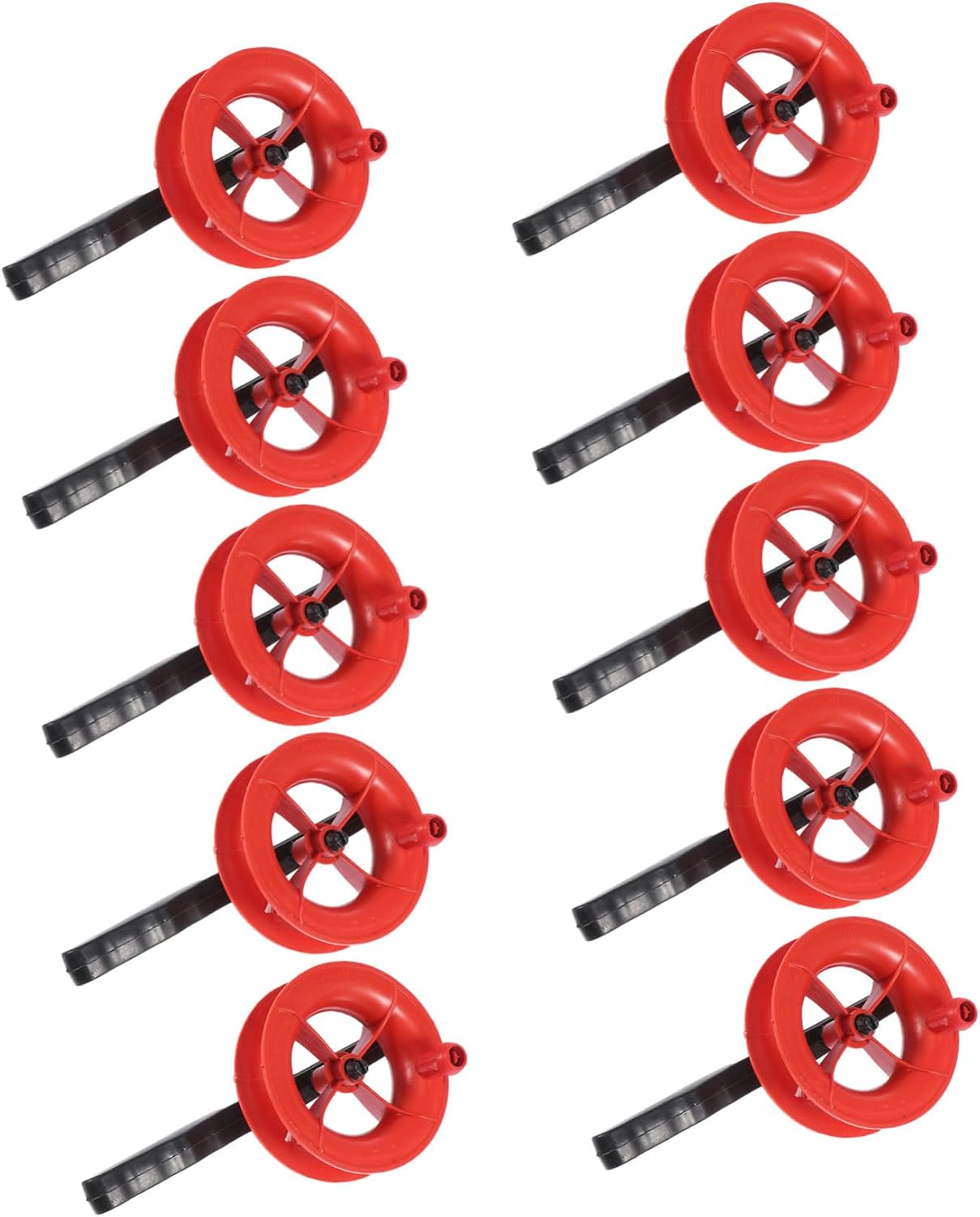10Pcs Plastic Reels Lightweight Outdoor Spool Wheels for Adults Beginners Professional Kite Flying Accessories