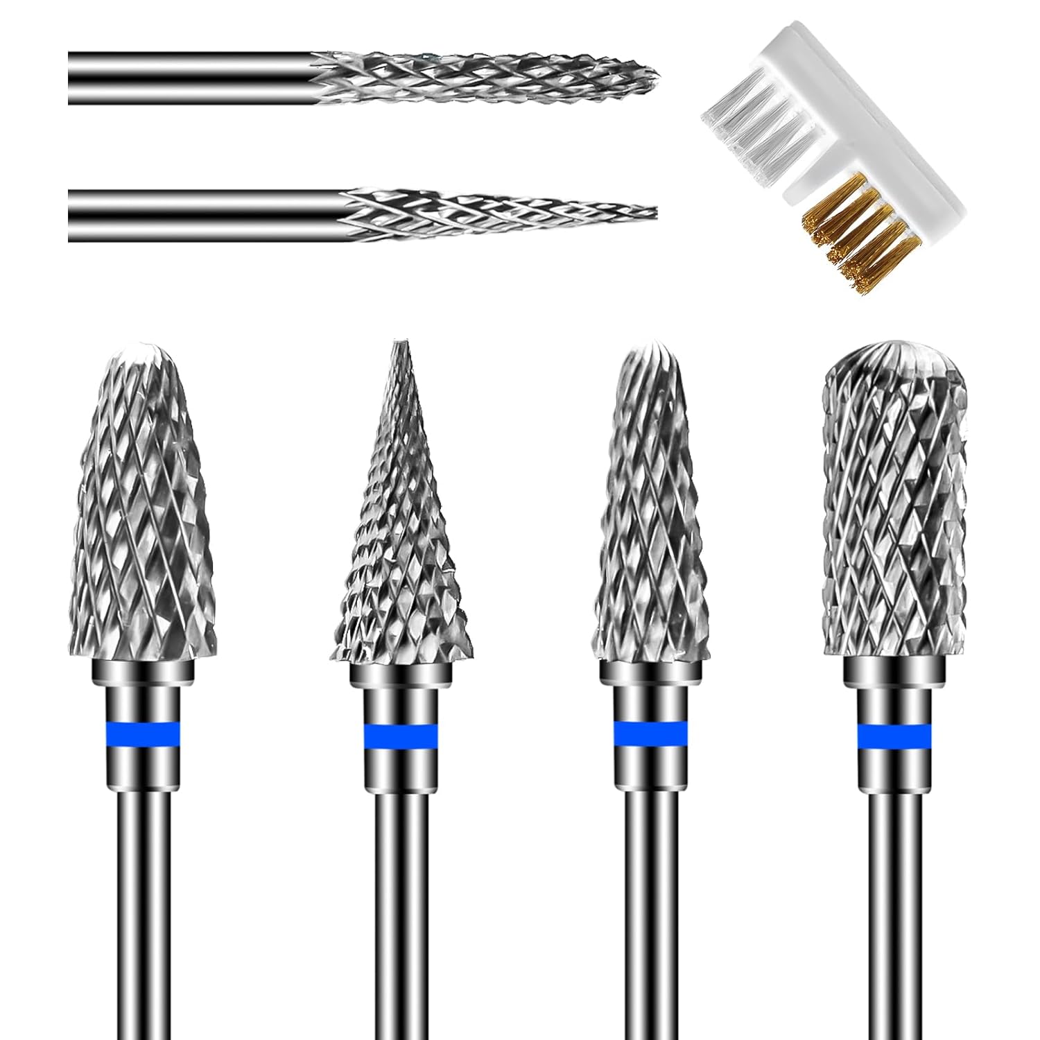 6 Pack Nail Drill Bits for Acrylic Nails, 3/32″ Shank Drill Bits for Nails Professional Electric Cuticle Drill Bit, Cuticle Cleaner Nail Gel Polish Remover Tool for Home Salon Nail Bits-Blue 6 Pack Nail Drill Bits for Acrylic Nails, 3/32″ Shank Drill Bits for Nails Professional Electric Cuticle Drill Bit, Cuticle Cleaner Nail Gel Polish Remover Tool for Home Salon Nail Bits-Blue