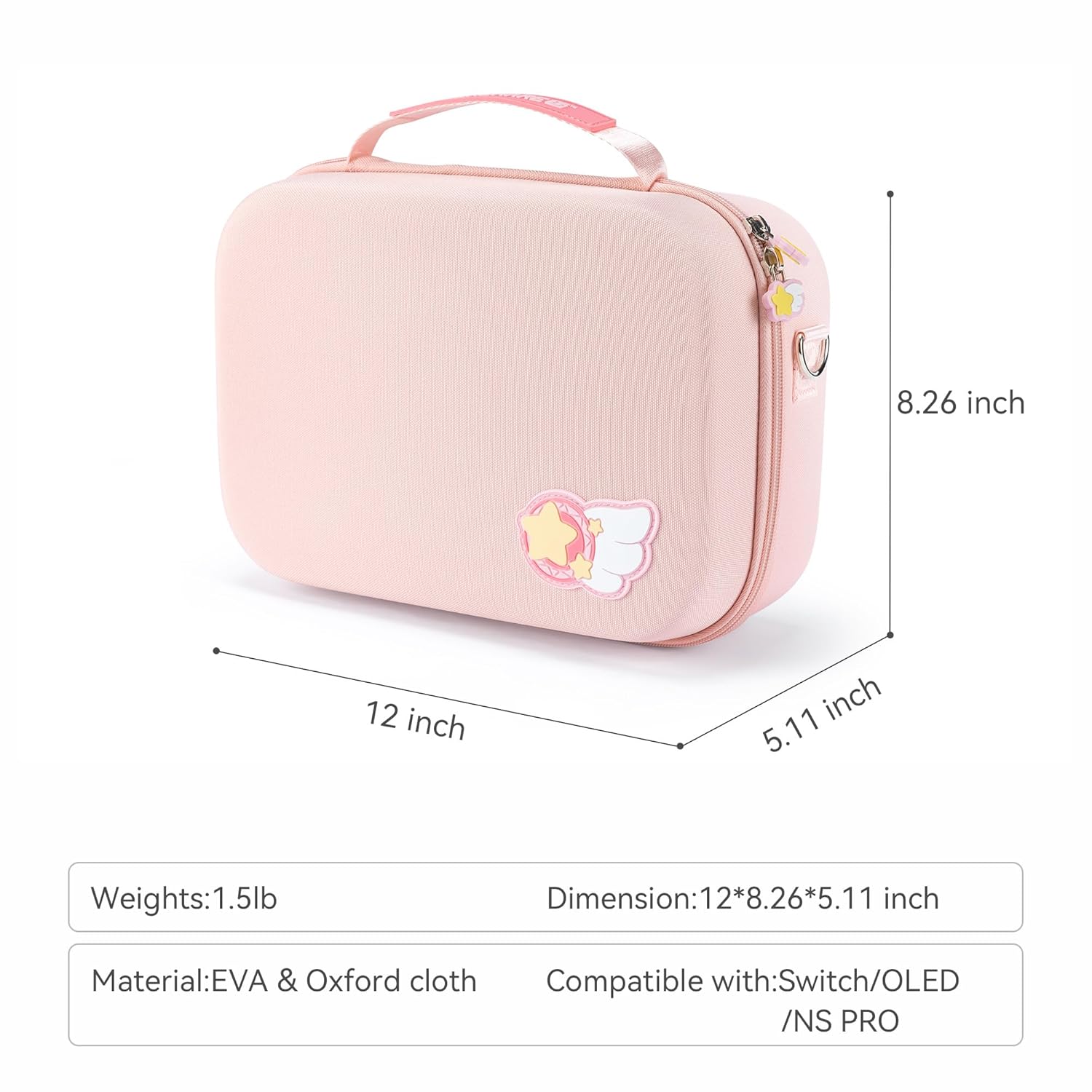 GeekShare Switch Carrying Case Large Travel Case for Switch/OLED with 16 Game-Card Slots for Switch Console, Pro Controller, Dock and Accessories - Star Wings Series - Image 3