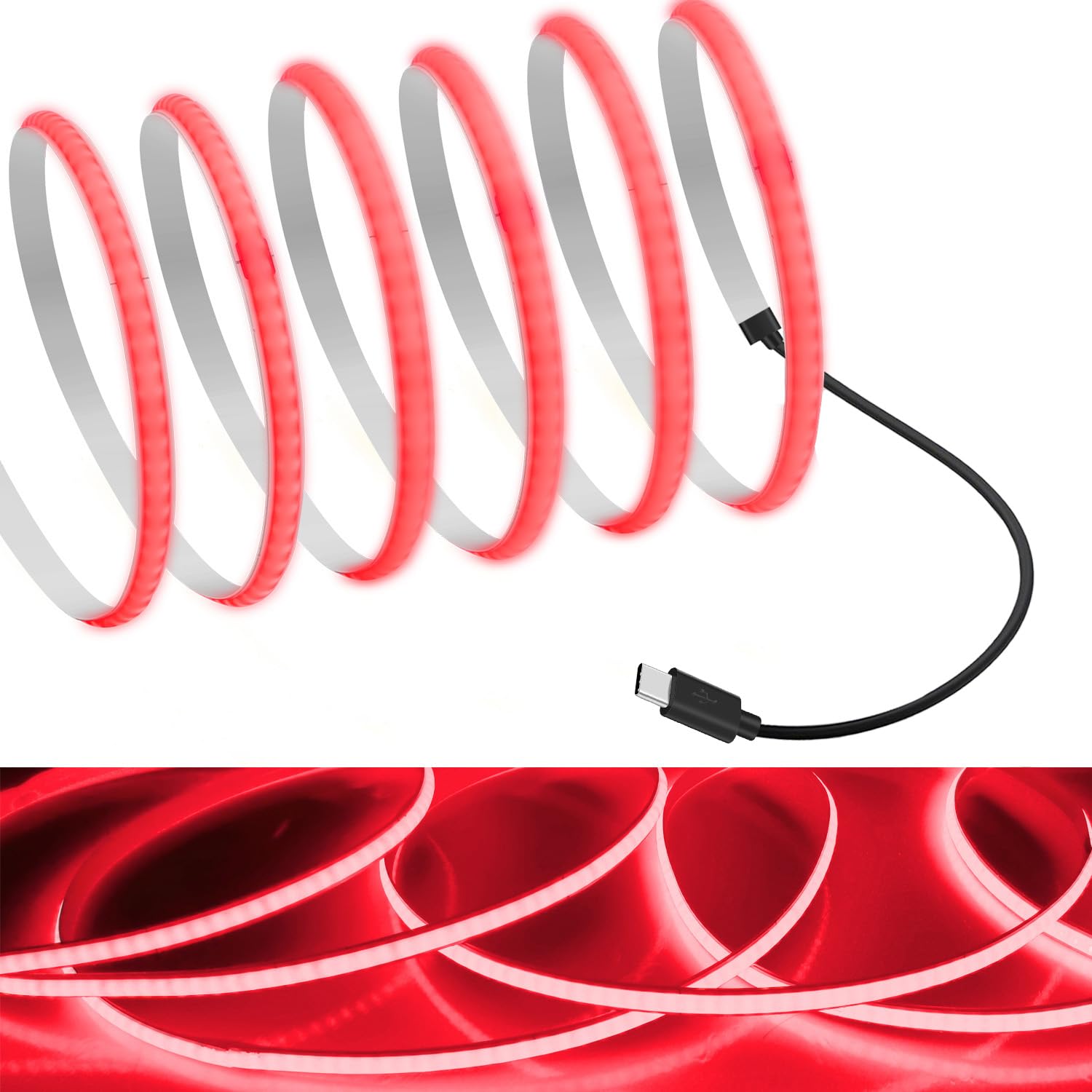 5m LED TEPE LICHT　LEDテープライト まとめ売り Amazon.co.jp: ALITOVE COB テープライトUSB ledテープ 5V 2M