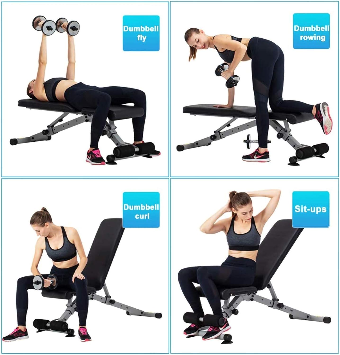 調節可能なフィットネスベンチ 2 1折りたたみベンチ In ダンベルカール ベンチプレスに最適 レッグリフト 全身フィットネス 最大負荷250kg 腹筋運動 新品未使用 In 調節可能なフィットネスベンチ 2 1折りたたみベンチ In ダンベルカール ベンチプレスに最適 レッグリフト 全身フィットネス 最大負荷250kg 腹筋運動 新品未使用 In