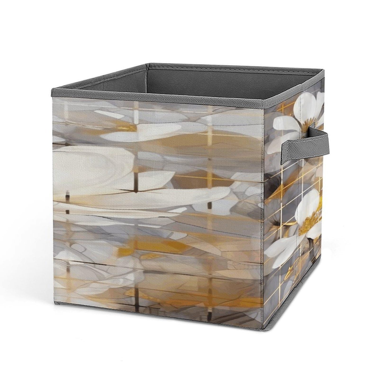 Fekiloot Style Gold And Gray Storage Bins Storage Baskets