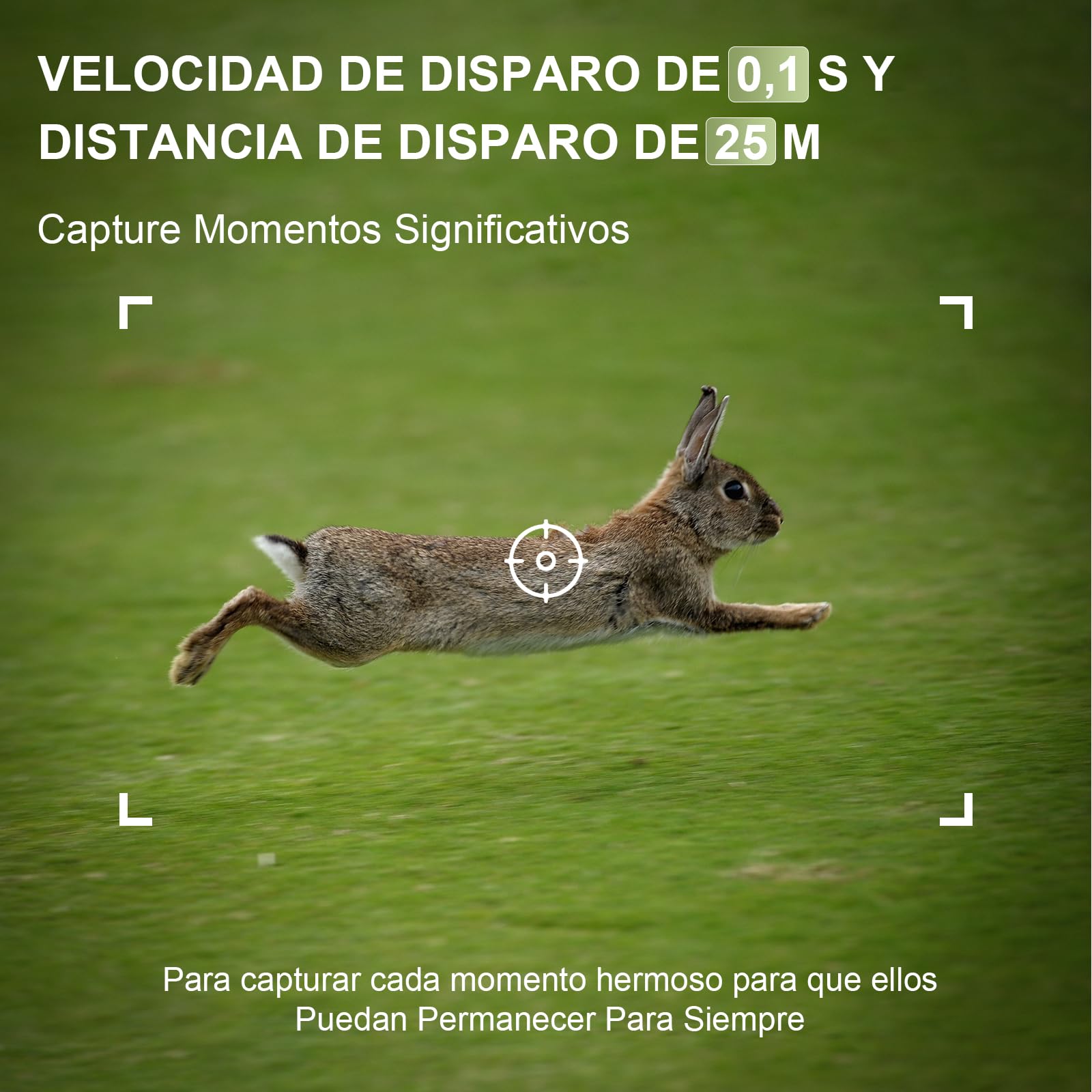 Lutranstra Cámara de Caza Silvestre Cámara de rastreo 4K 60MP con Control de aplicación Visión Nocturna Cámara de Caza activada por Movimiento IP66 Impermeable Tiempo de Disparo 0.1s