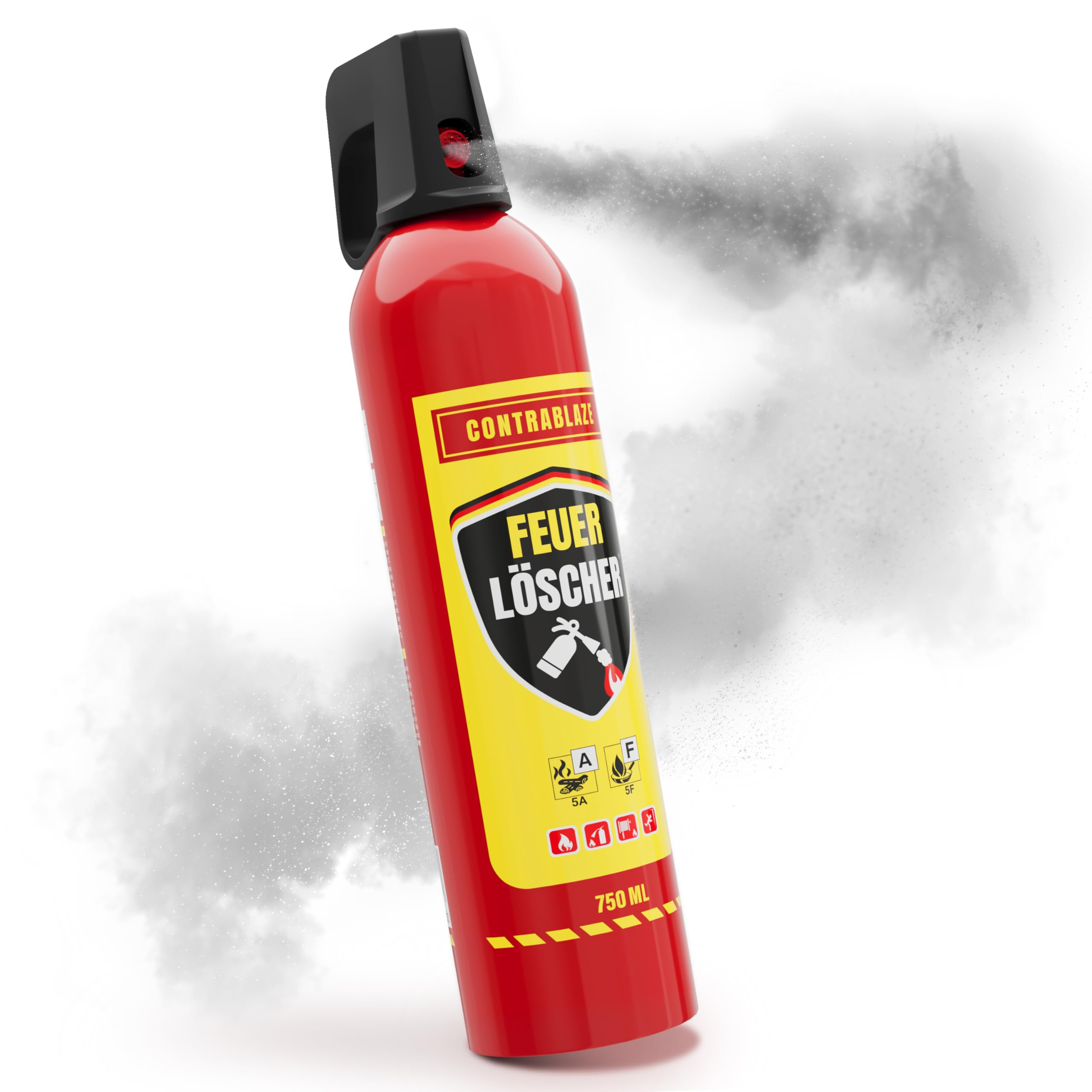 CONTRABLAZE Feuerlöschspray 750ml für mehr Sicherheit im Alltag - Idealer Fettbrandlöscher für die Küche - Perfekt geeignet als Feuerlöscher Haushalt - Löschspray sofort & sicher einsatzbereit