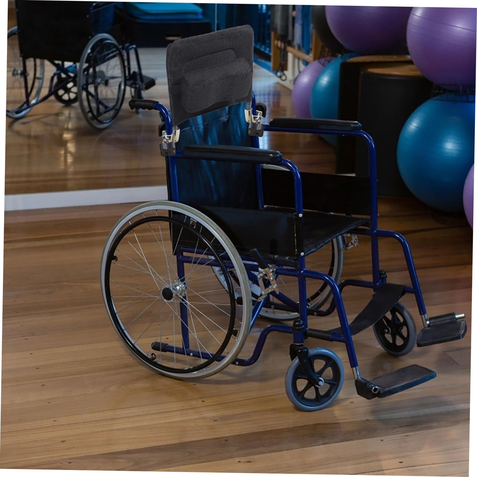 Respaldo Silla de Ruedas Elevable y Extraíble de Tela de Malla, Acero al Carbono, Accesorios para Silla de Ruedas, Negro