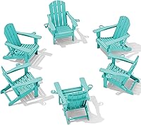 Vista 39 de SERWALL Silla Adirondack con portavasos – Juego de 2 sillas Adirondack compuestas para exteriores de polietileno de alta densidad para todo