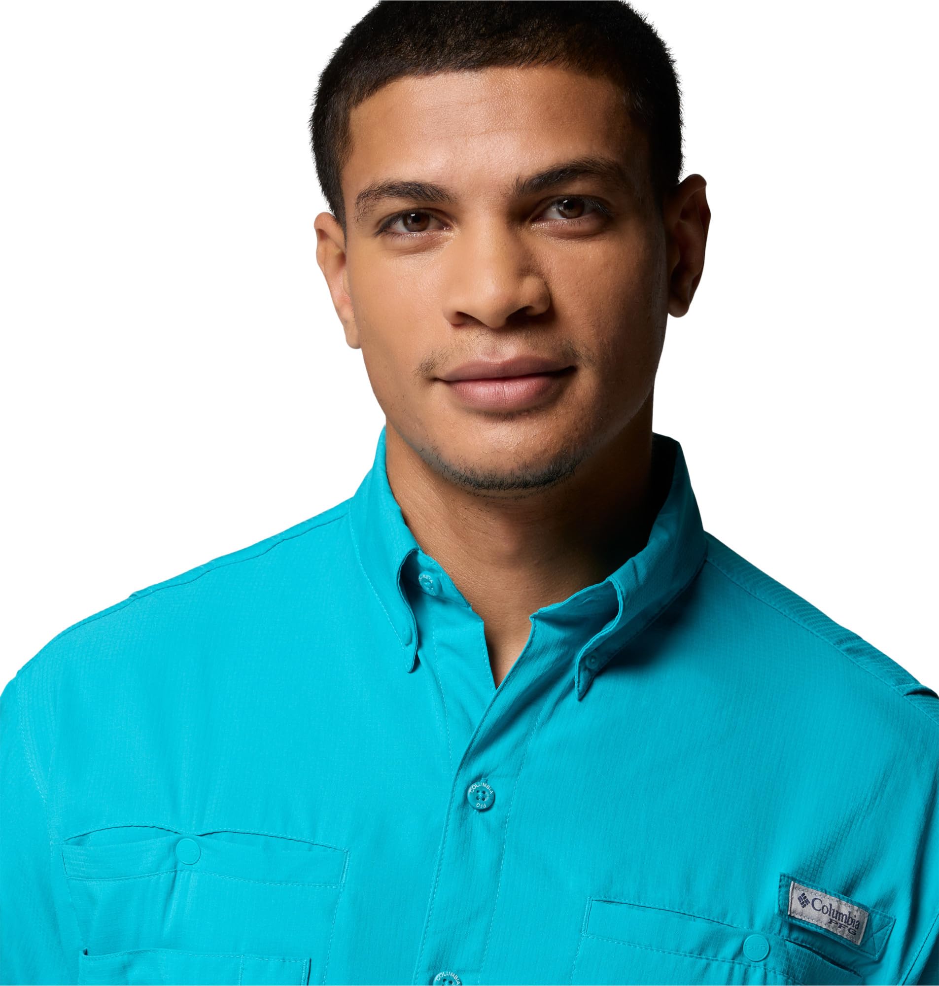 Columbia Tamiami II - Camicia da Trekking a Maniche Lunghe, da Uomo, Blu Oceano, 3X