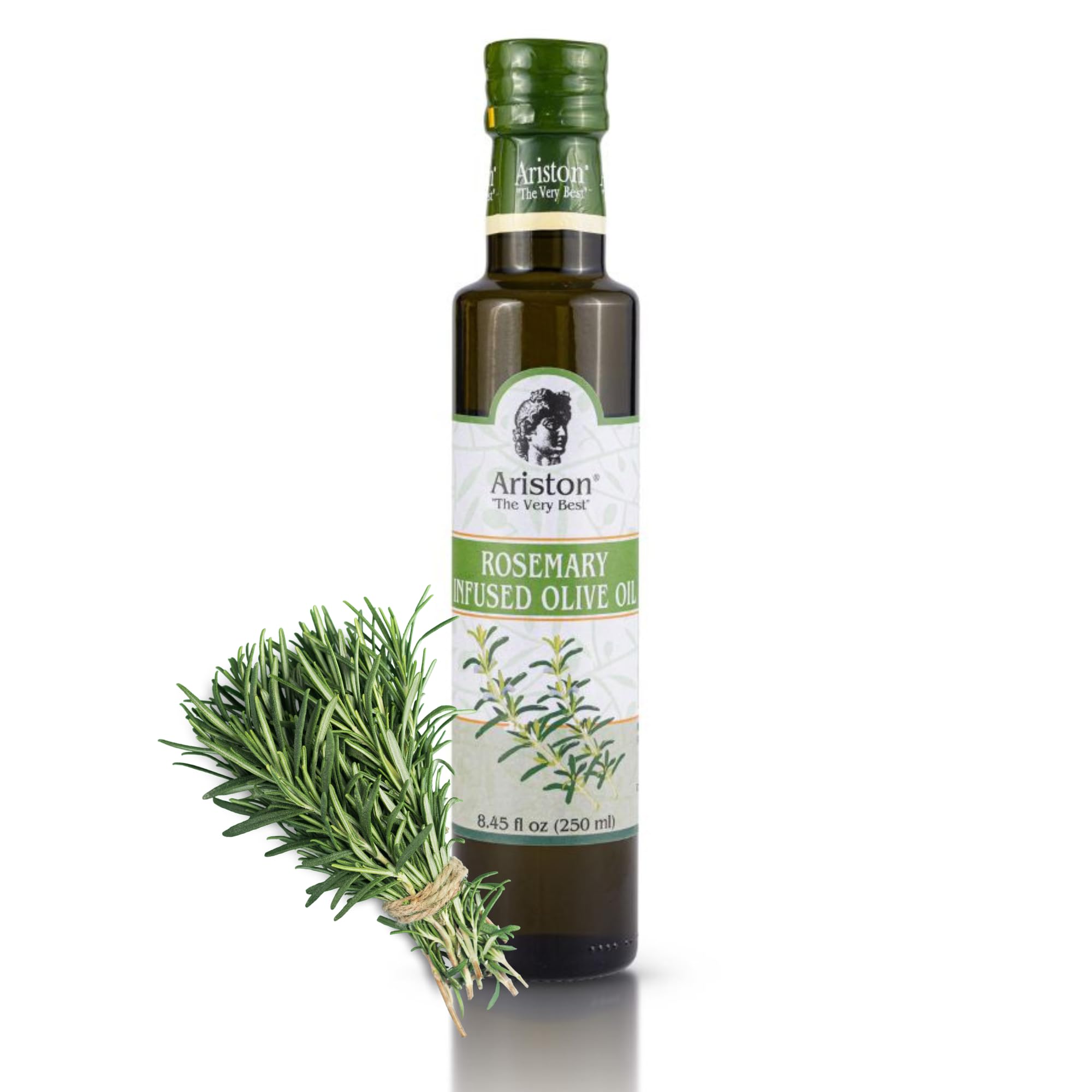 "The Very Best" Extra Virgin Olive Oil | Anti-Oxidant Rich, Cold Pressed, Premium Quality | Product of Greece (250ml) 8.45 fl oz, Rosemary