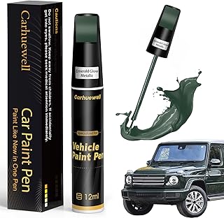 Green Touch Up Paint for Cars, Car Scratch Repair Pen, Car Paint Touch Up Pen Auto Scratches Remover Easy to Use and Quick Fix(Emerald Glow Metallic)