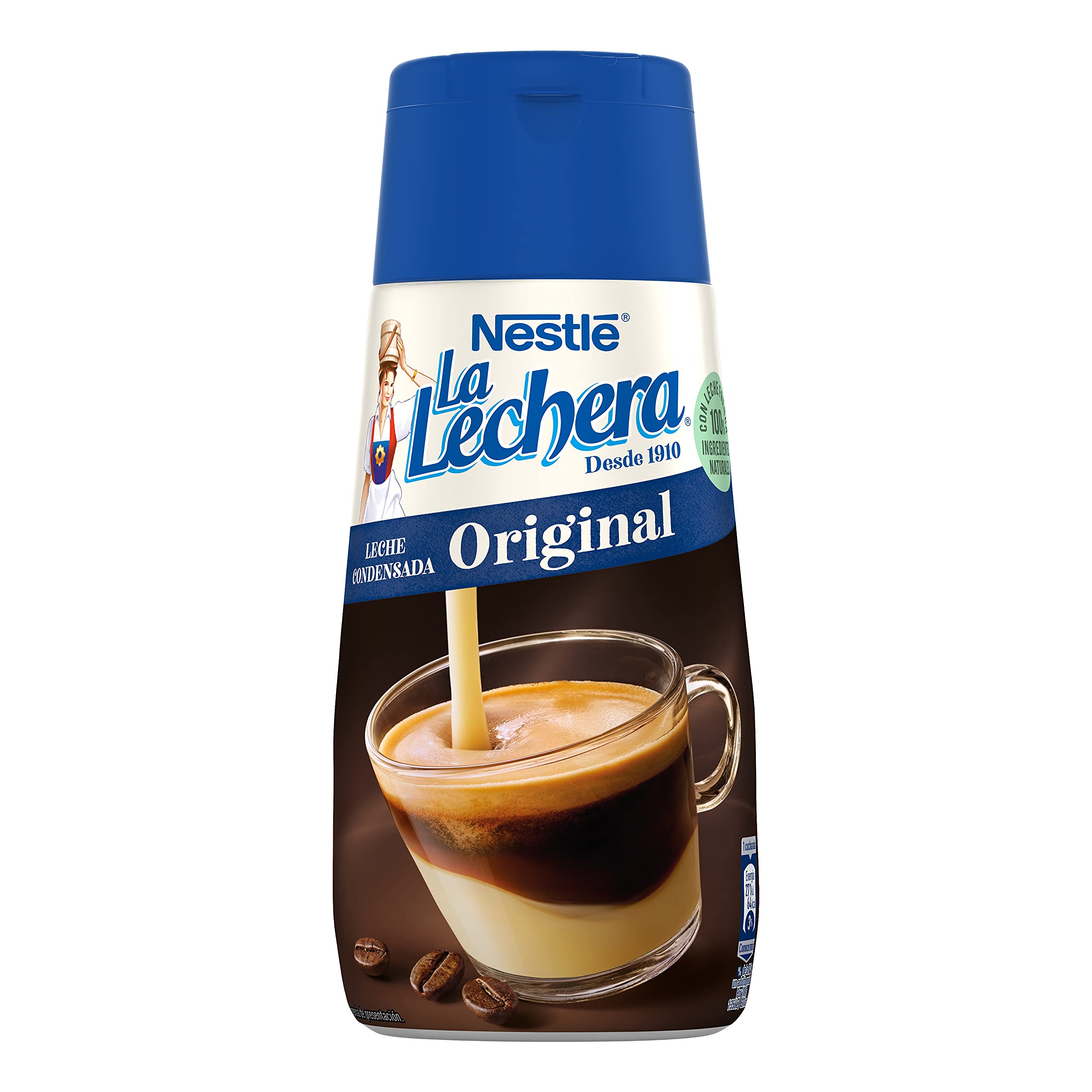 Nestlé La Lechera Leche condensada, Botella sirve fácil - 450 gr