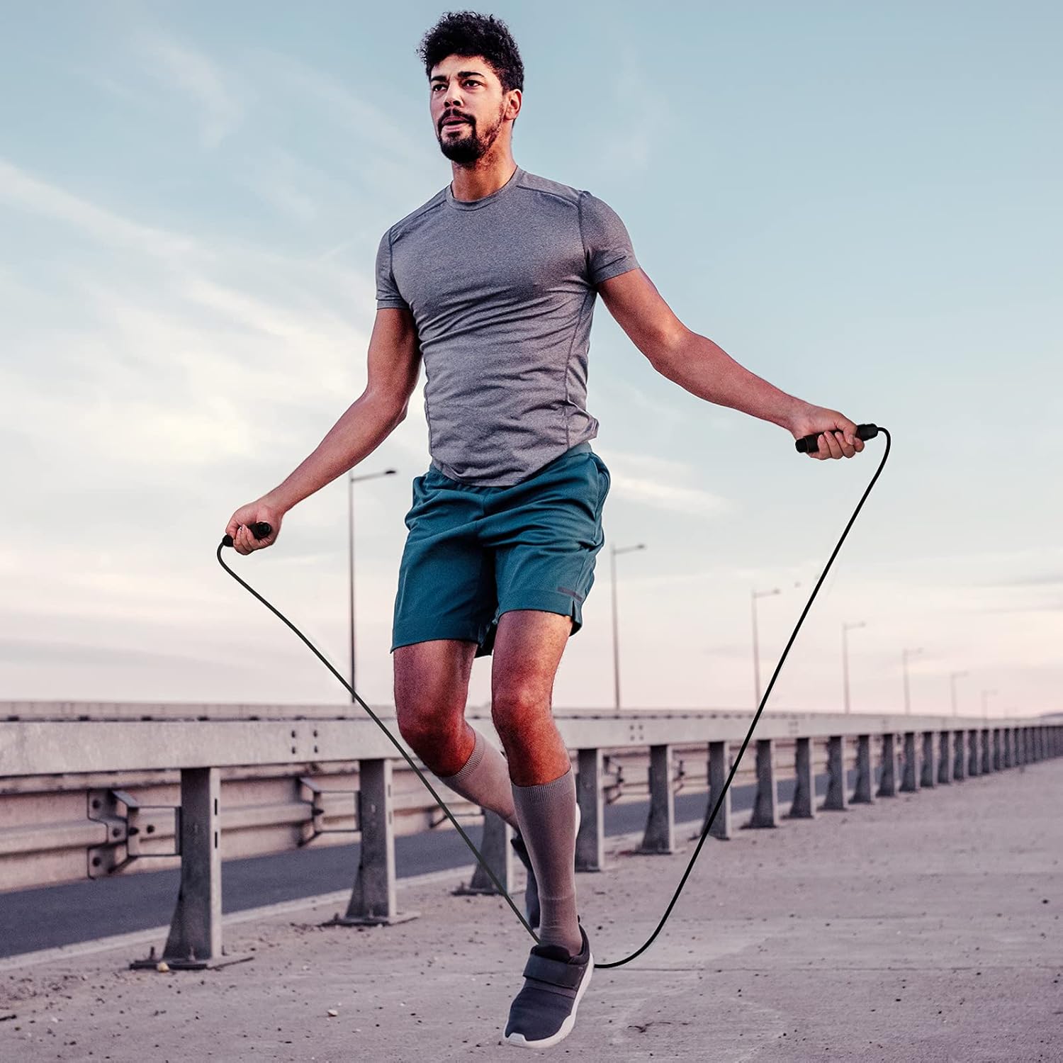 Speed Agility Training Set, Includes Speed Running Parachute, Adjustable Hurdle, Adjustable Agility Ladder, 9 Disc Cones, Jump Rope with Carrying Bag ,for Speed Training Equipment Training Athletes : Sports & Outdoors