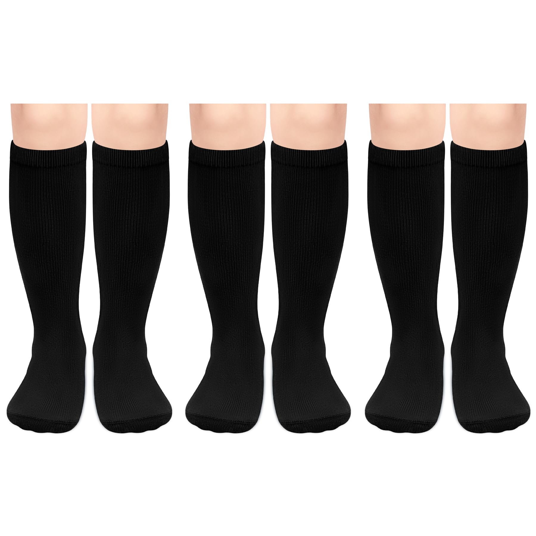 Olreco 3 Pack Toddler Soccer Socks Kids Baseball Socks Boys Girls Softball Sock Youth Football Sock Athletic Accessories