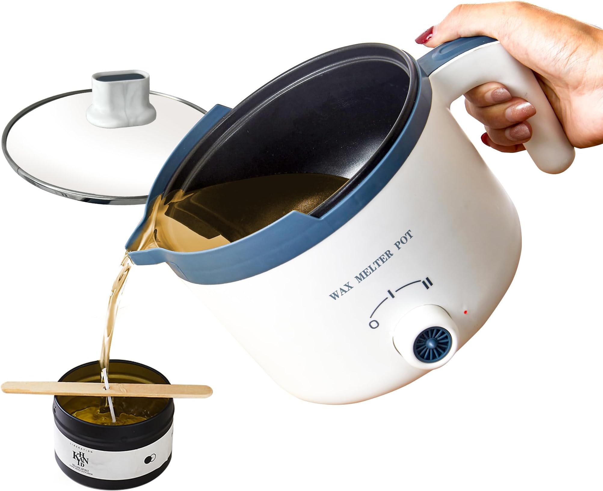 Ksedcon Candle Making Kit with Electric Wax Melting Pot, Candle Starter